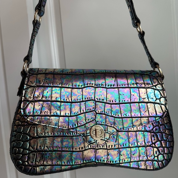 Brahmin Nerida Shoulder Bag Black Galexia Leather $335 - Picture 2 of 9